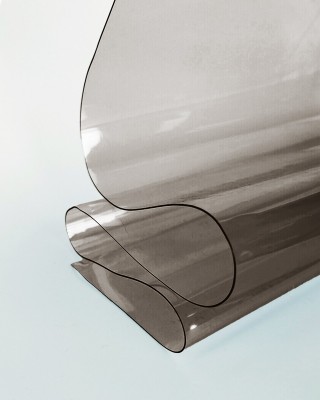 Folia PCV techniczna przezroczysta brązowa 0,50 mm