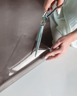 Technische transparente PVC-Folie Braun 0,50 mm
