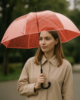 Technical transparent red PVC film 0.50 mm