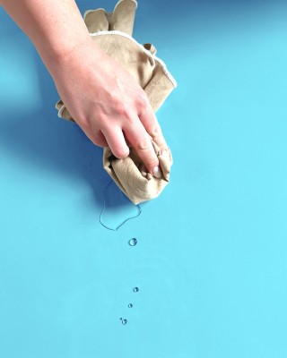 Technische transparente PVC-Folie Blau 0,50 mm