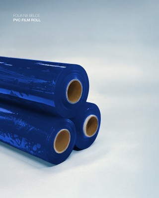 Technische transparente PVC-Folie Blau 0,50 mm