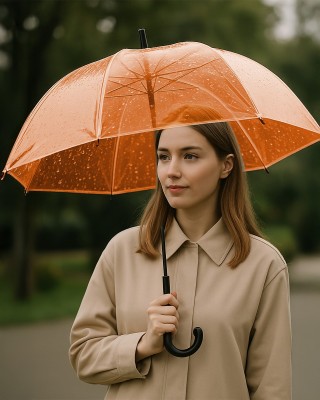 Technische transparente PVC-Folie Orange 0,50 mm