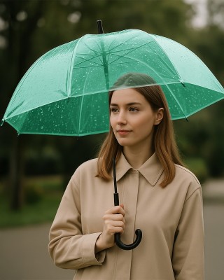 Technical transparent green PVC film 0.50 mm