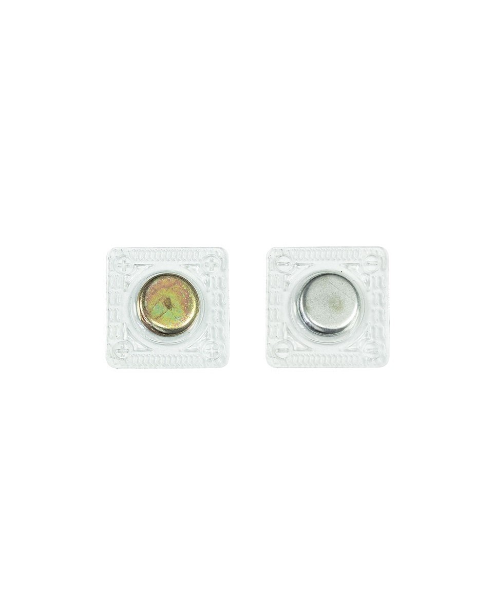 Magnetic button round with cover 15 mm nickel pcs