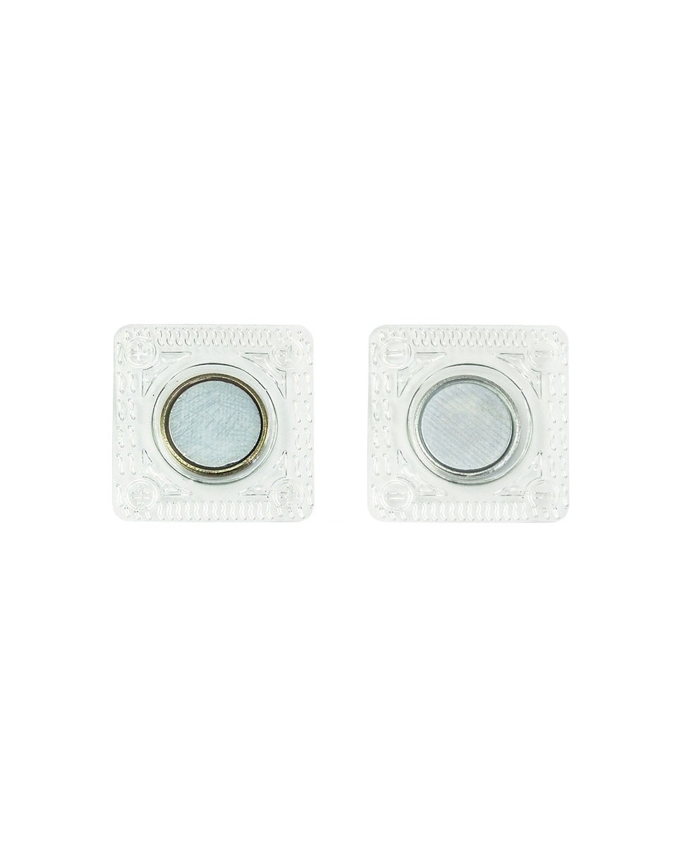 Magnetic button round with cover 18 mm nickel pcs