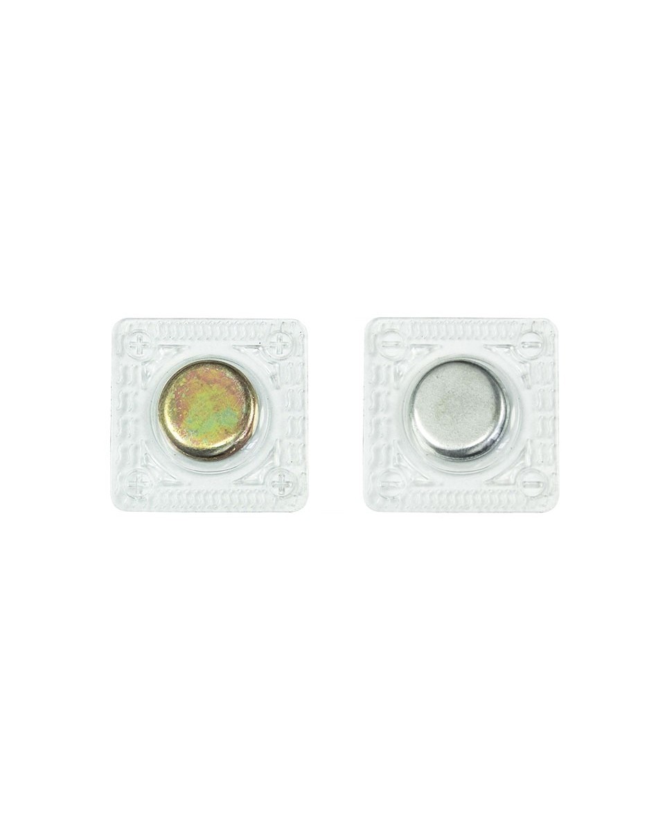 Magnetic button round with cover 18 mm nickel pcs