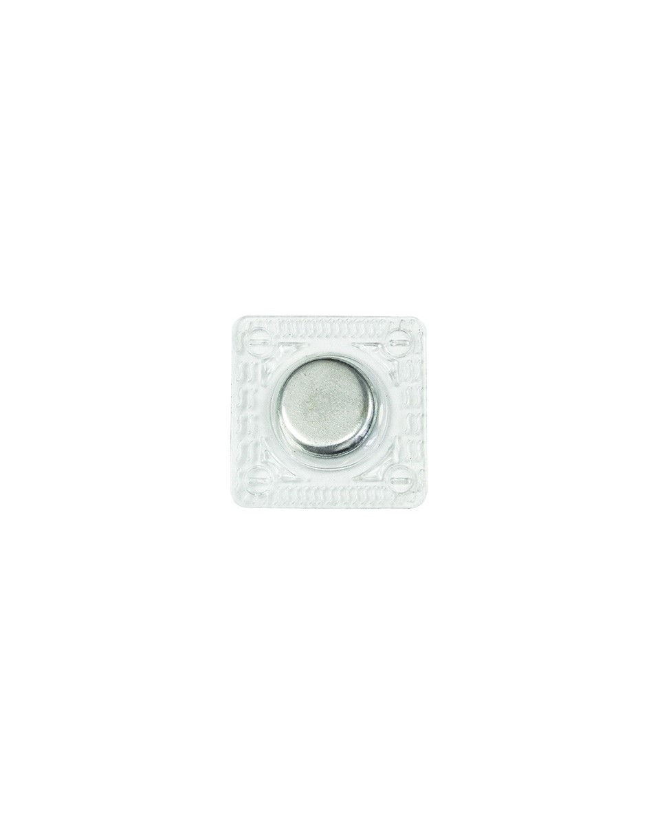 Magnetic button round with cover 18 mm nickel pcs