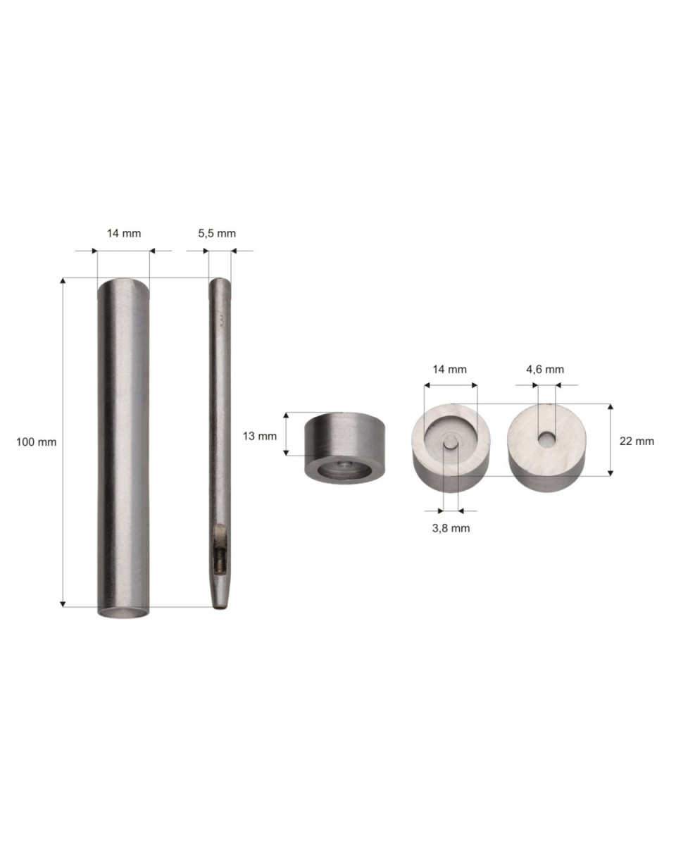 Befestigungssatz für magnetische Spannung 14 mm