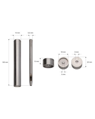 Befestigungssatz für magnetische Spannung 18 mm
