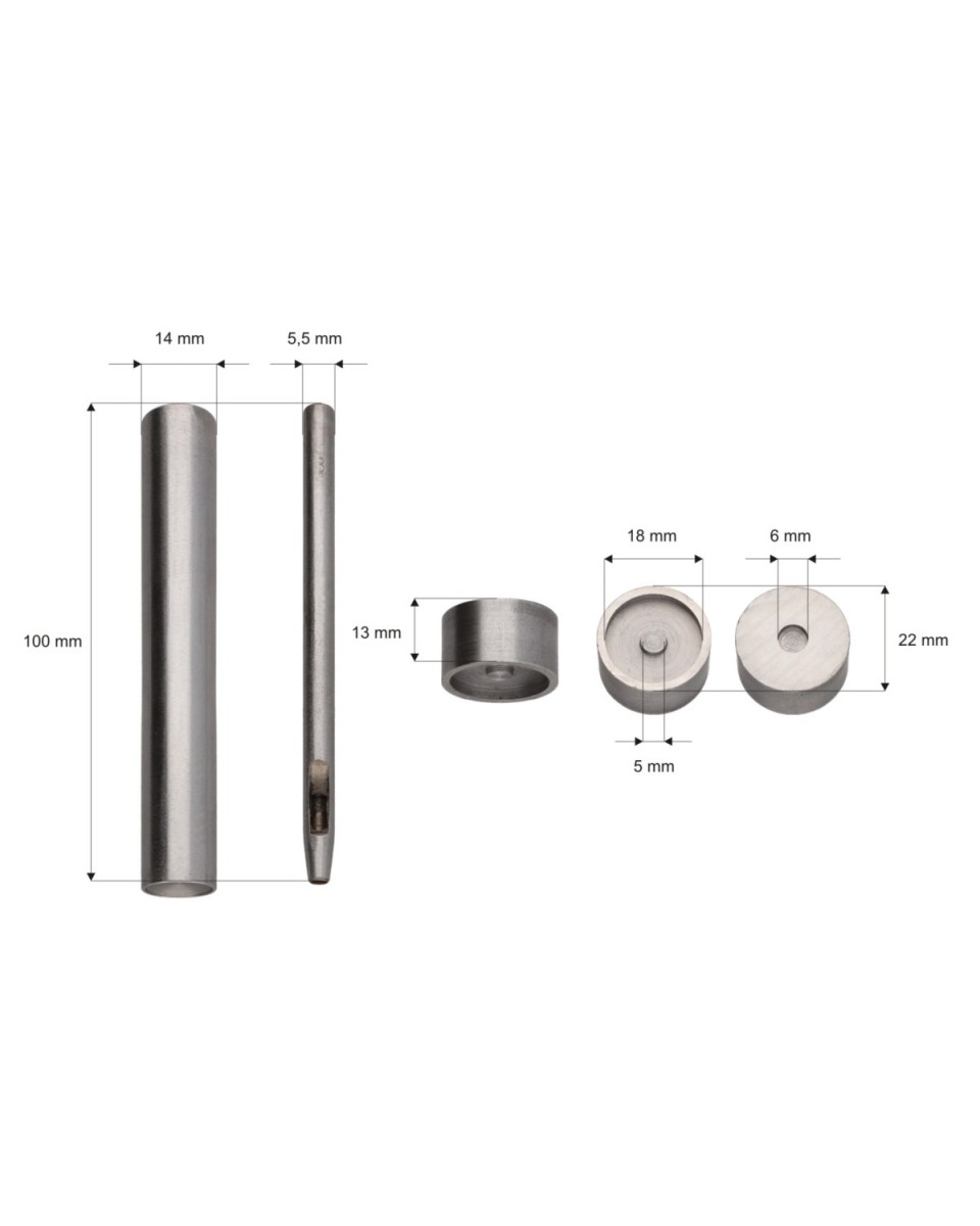 Befestigungssatz für magnetische Spannung 18 mm