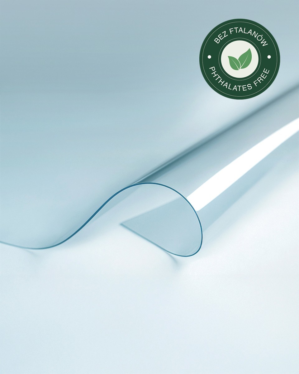 Phthalatfreie transparente PVC-Folie 0,70 mm Phthalatfreie transparente PVC-Folie 0,70 mm