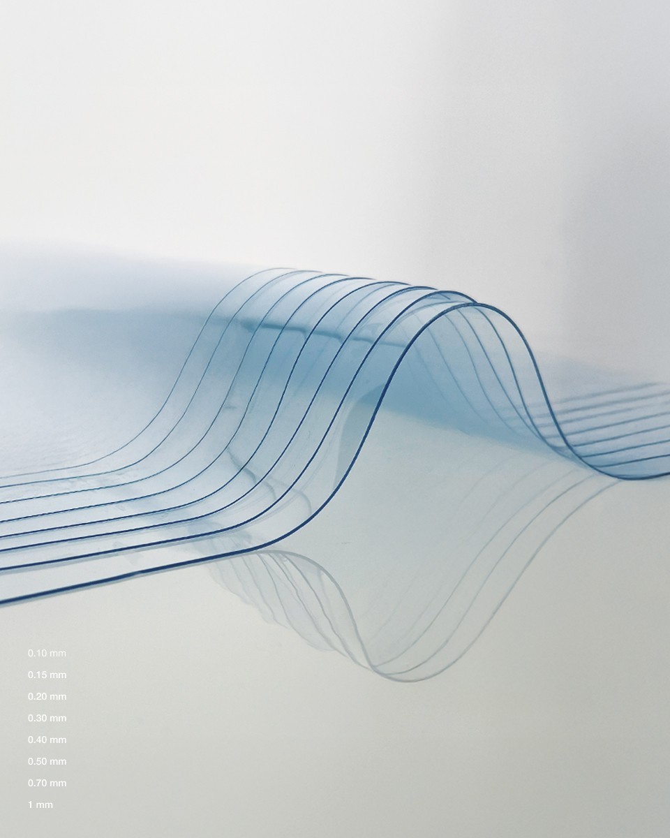Phthalatfreie transparente PVC-Folie 0,70 mm Phthalatfreie transparente PVC-Folie 0,70 mm