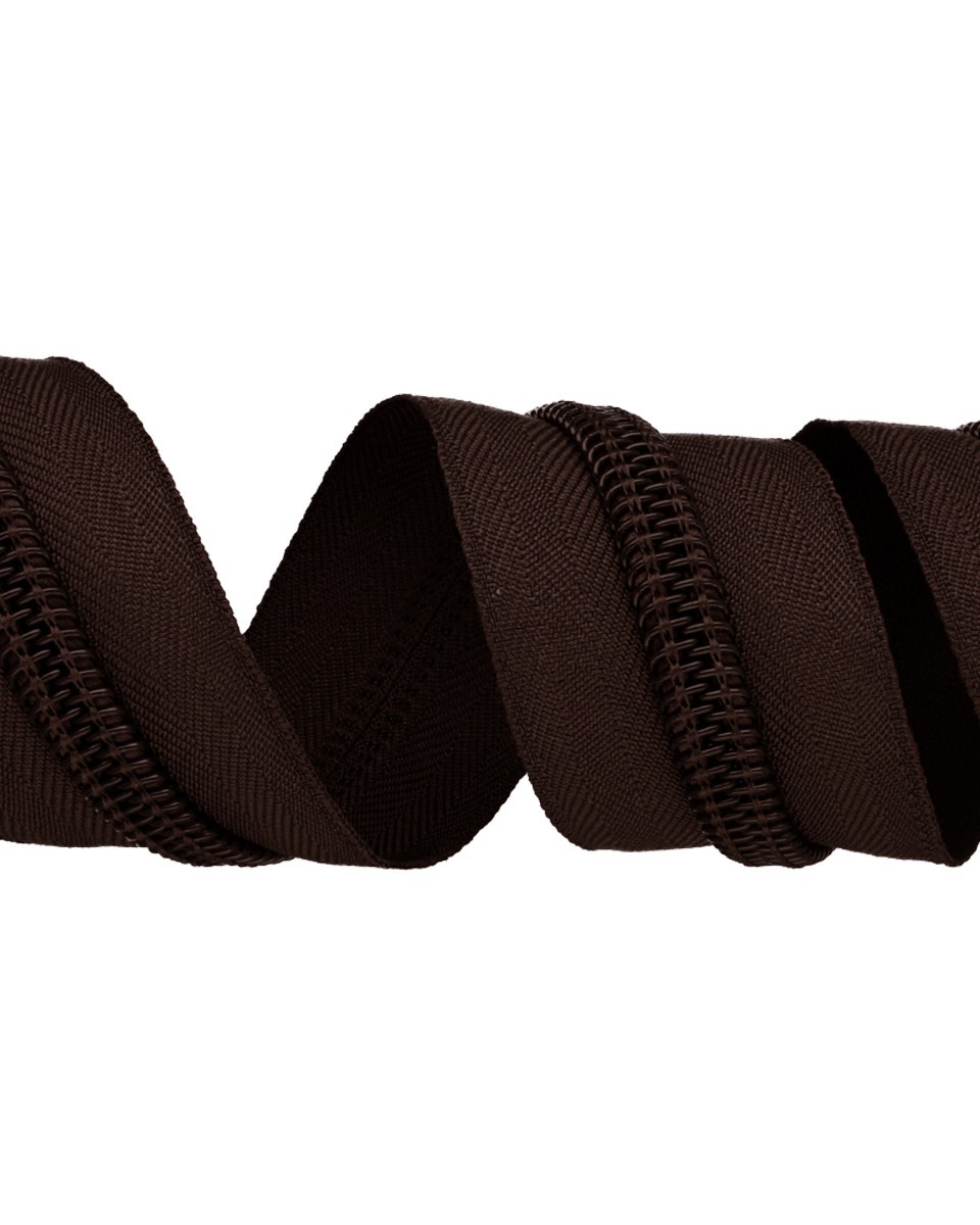 Nylon zipper tape 10 (141) dark brown 39 g/m