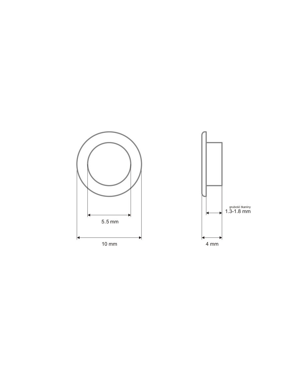 EINSEITIG ÖSE AUS METALL 5,5/10/4 MM NICKEL 1 KG EINSEITIG ÖSE AUS METALL 5,5/10/4 MM NICKEL 1 KG
