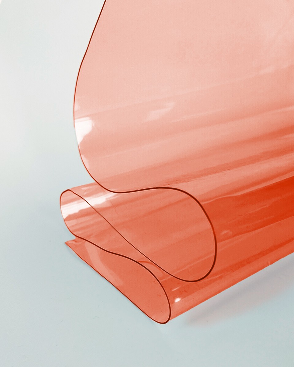 Technical transparent red PVC film 0.50 mm Technical transparent red PVC film 0.50 mm