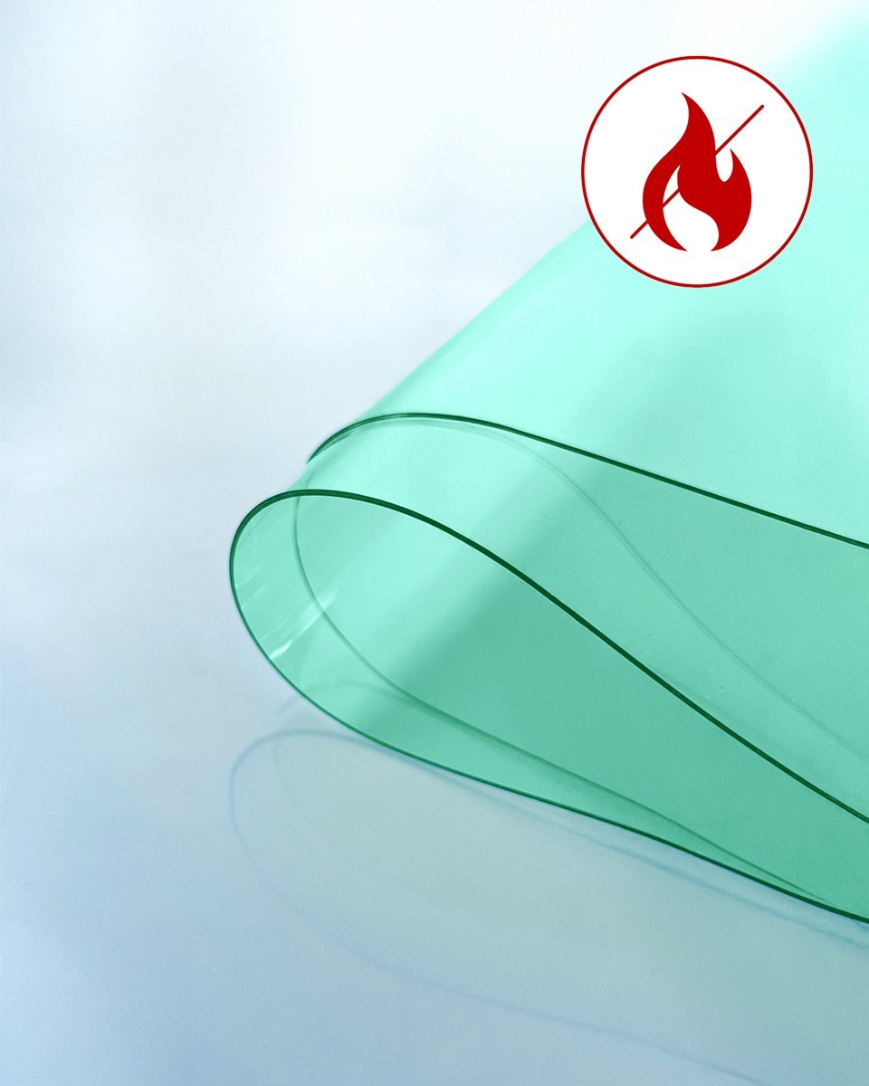 Technische transparente PVC-Folie Grün 0,50 mm Technische transparente PVC-Folie Grün 0,50 mm