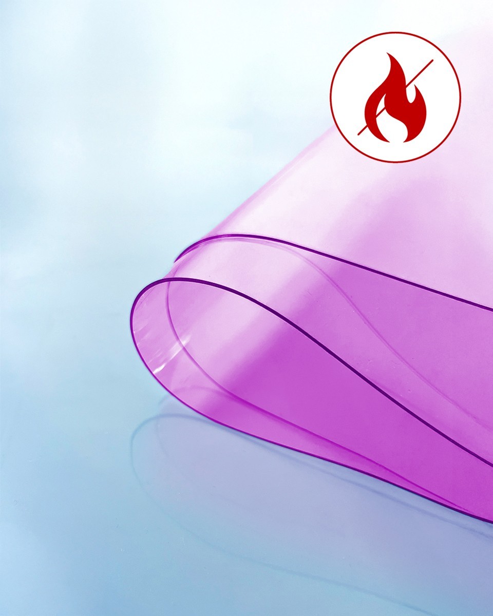 Technická průhledná růžová PVC fólie 0,50 mm Technická průhledná růžová PVC fólie 0,50 mm
