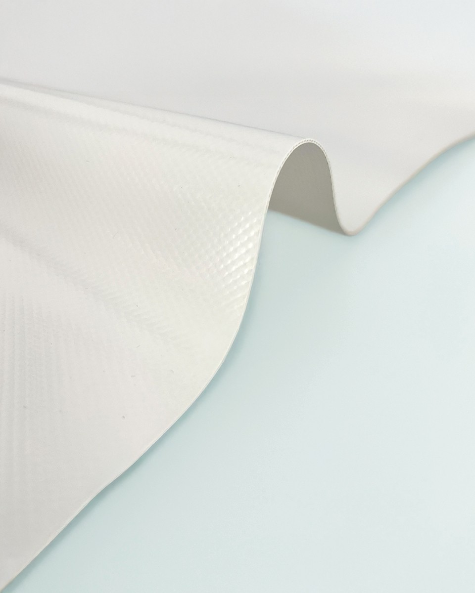 Polyester-Tarpaulin-Gewebe 1200 g/m² (501) Weiß Polyester-Tarpaulin-Gewebe 1200 g/m² (501) Weiß