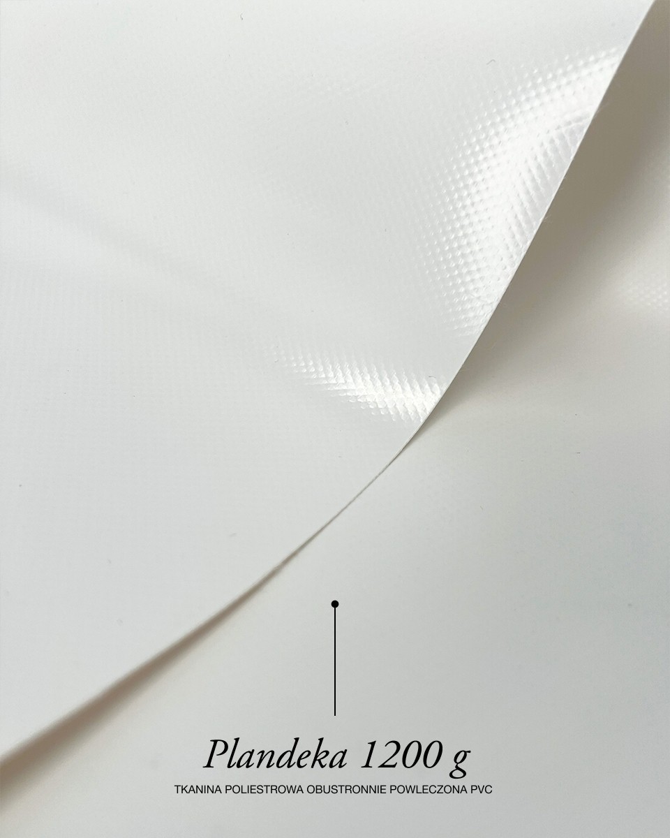 Polyester-Tarpaulin-Gewebe 1200 g/m² (501) Weiß Polyester-Tarpaulin-Gewebe 1200 g/m² (501) Weiß