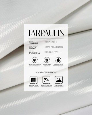 Polyester-Tarpaulin-Gewebe 1200 g/m² (501)  Weiß