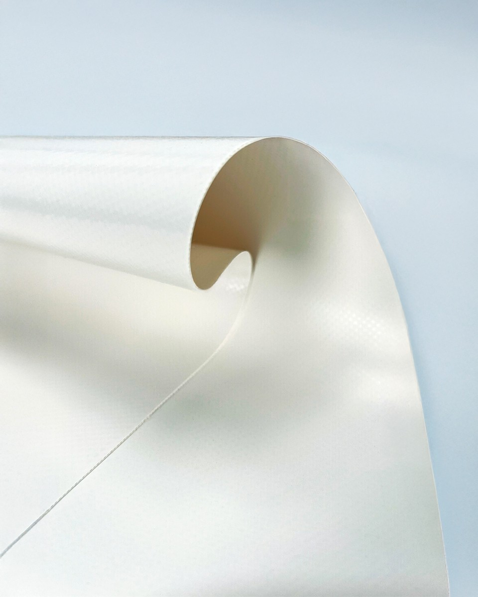 Polyester-Tarpaulin-Gewebe 1200 g/m² (501) Weiß Polyester-Tarpaulin-Gewebe 1200 g/m² (501) Weiß