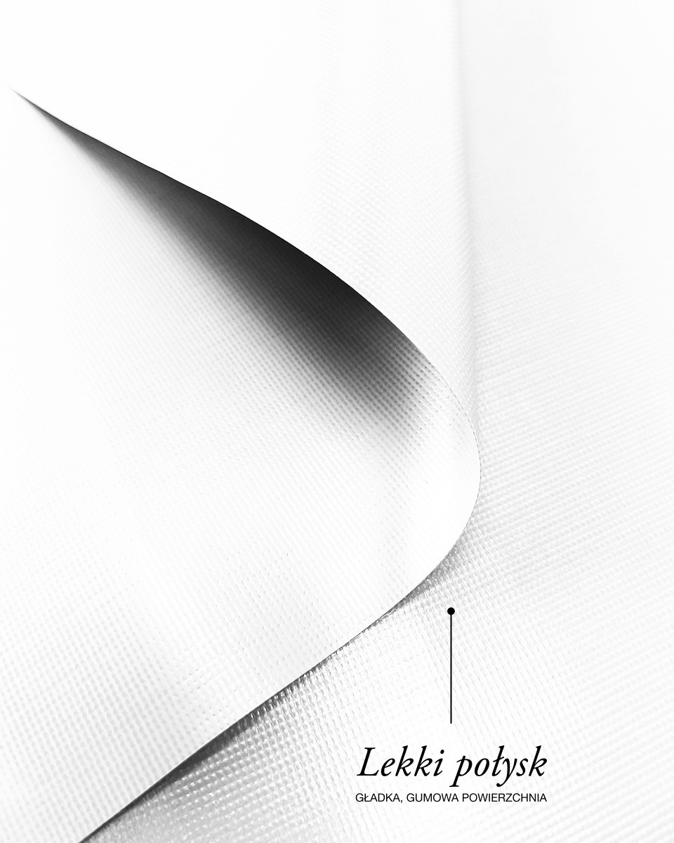 Polyester tarpaulin fabric 380 g/m² (501) white Polyester tarpaulin fabric 380 g/m² (501) white