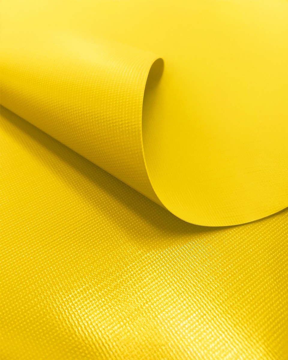 Polyester tarpaulin fabric 380 g/m² (506) yellow