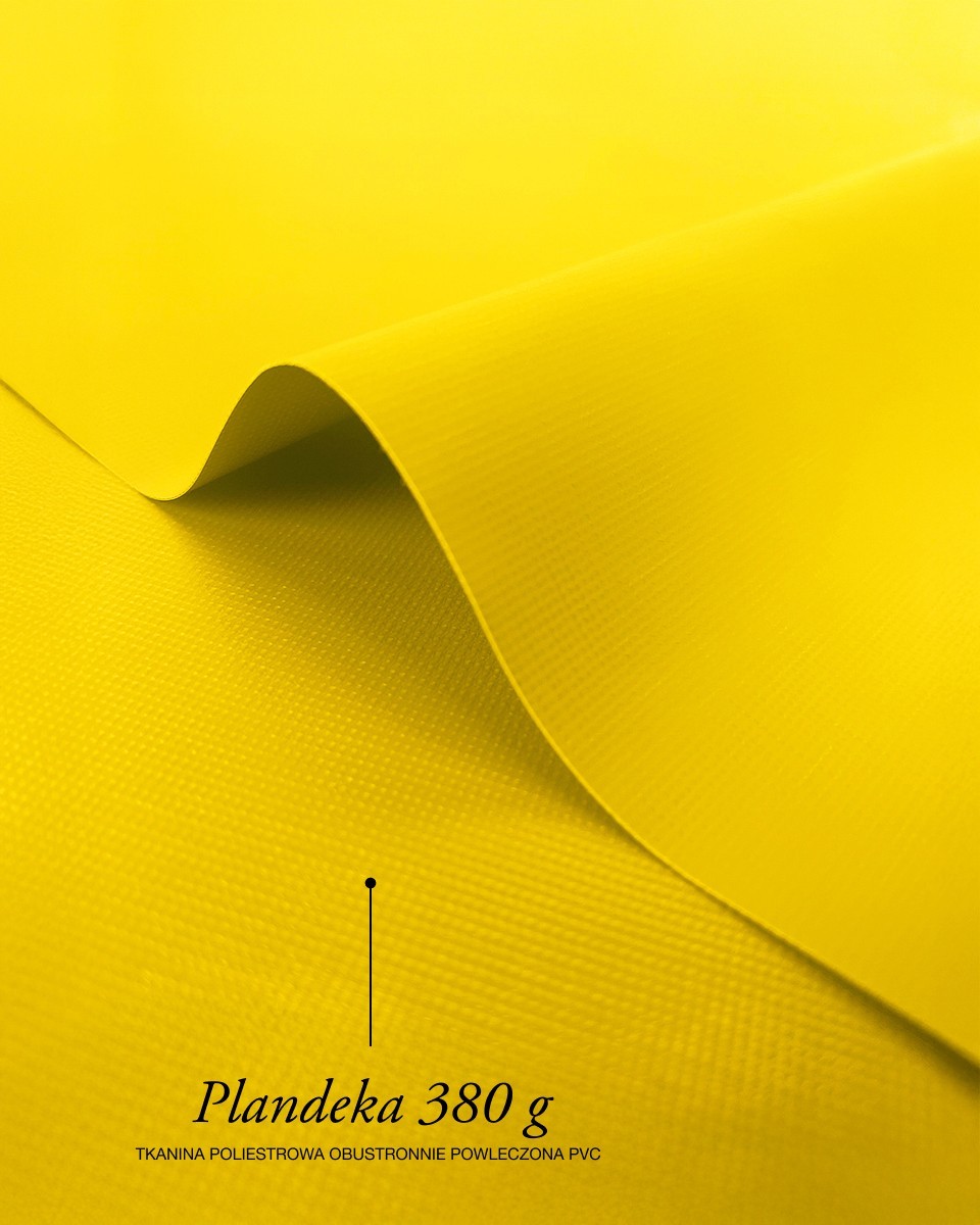 Polyester-Tarpaulin-Gewebe 380 g/m² (506) Gelb Polyester-Tarpaulin-Gewebe 380 g/m² (506) Gelb