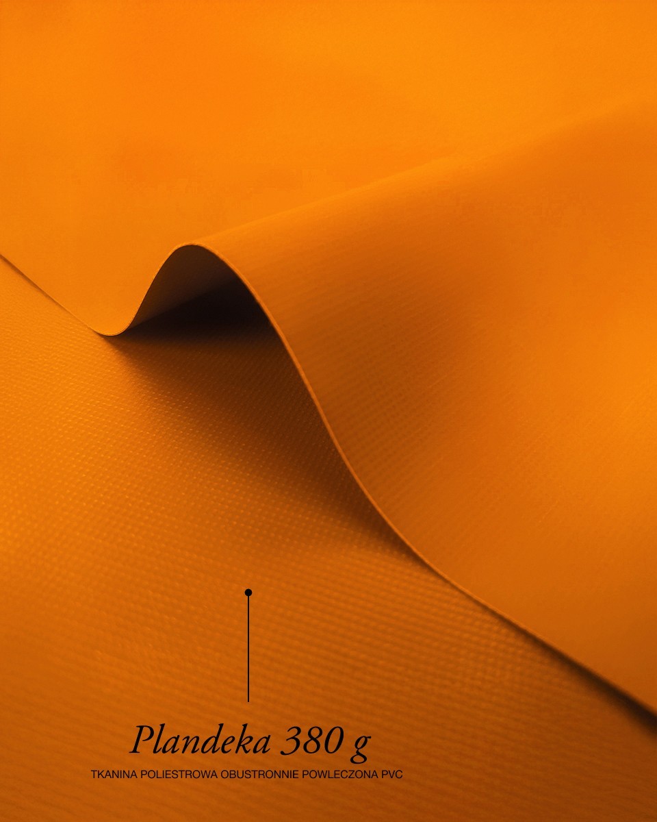 Polyesterová plachtovina tarpaulin 380 g/m² (523) oranžová Polyesterová plachtovina tarpaulin 380 g/m² (523) oranžová