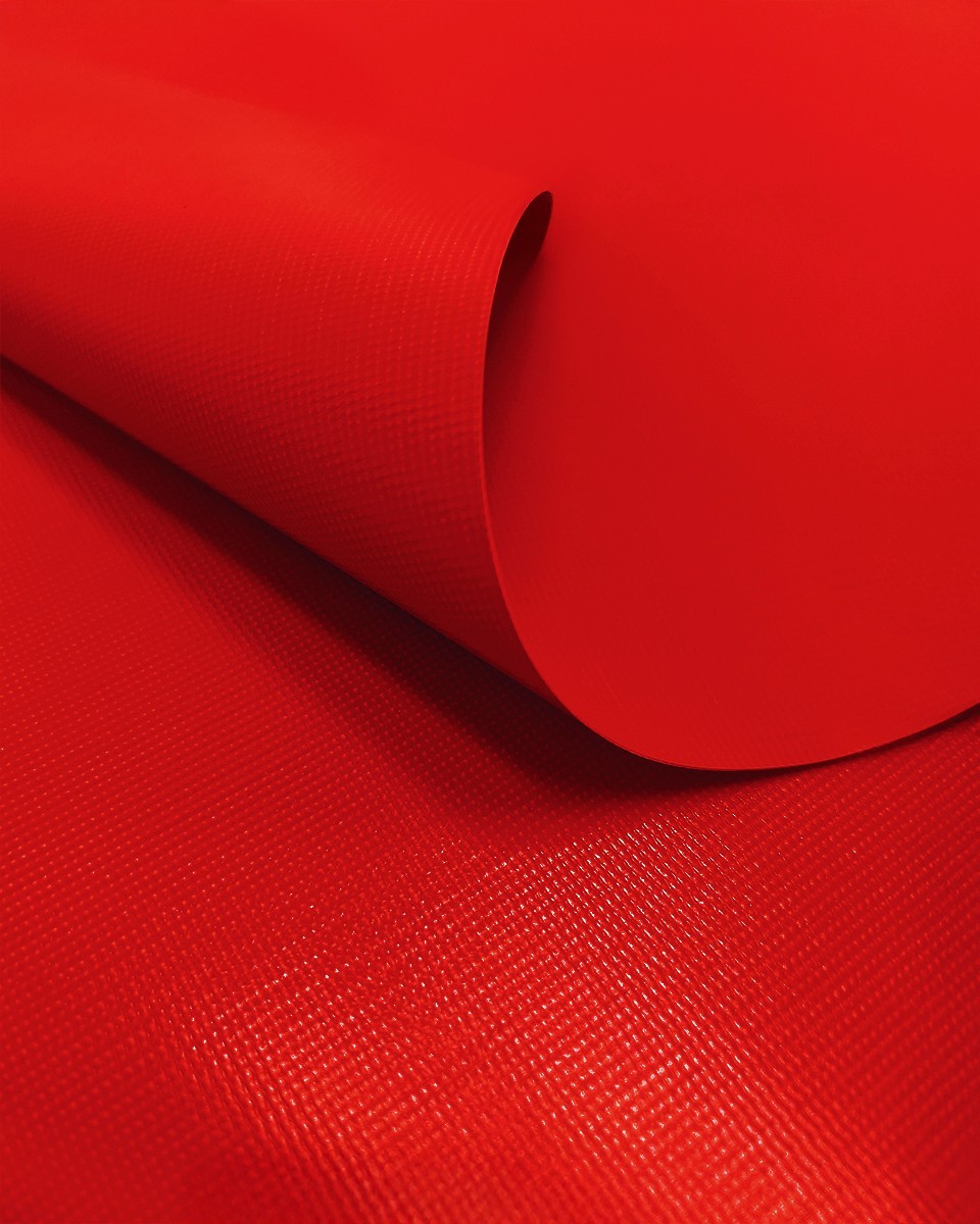 Polyester-Tarpaulin-Gewebe 380 g/m² (620) Rot Polyester-Tarpaulin-Gewebe 380 g/m² (620) Rot