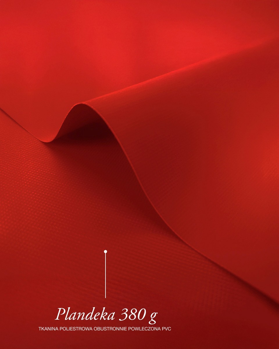Polyester-Tarpaulin-Gewebe 380 g/m² (620) Rot Polyester-Tarpaulin-Gewebe 380 g/m² (620) Rot