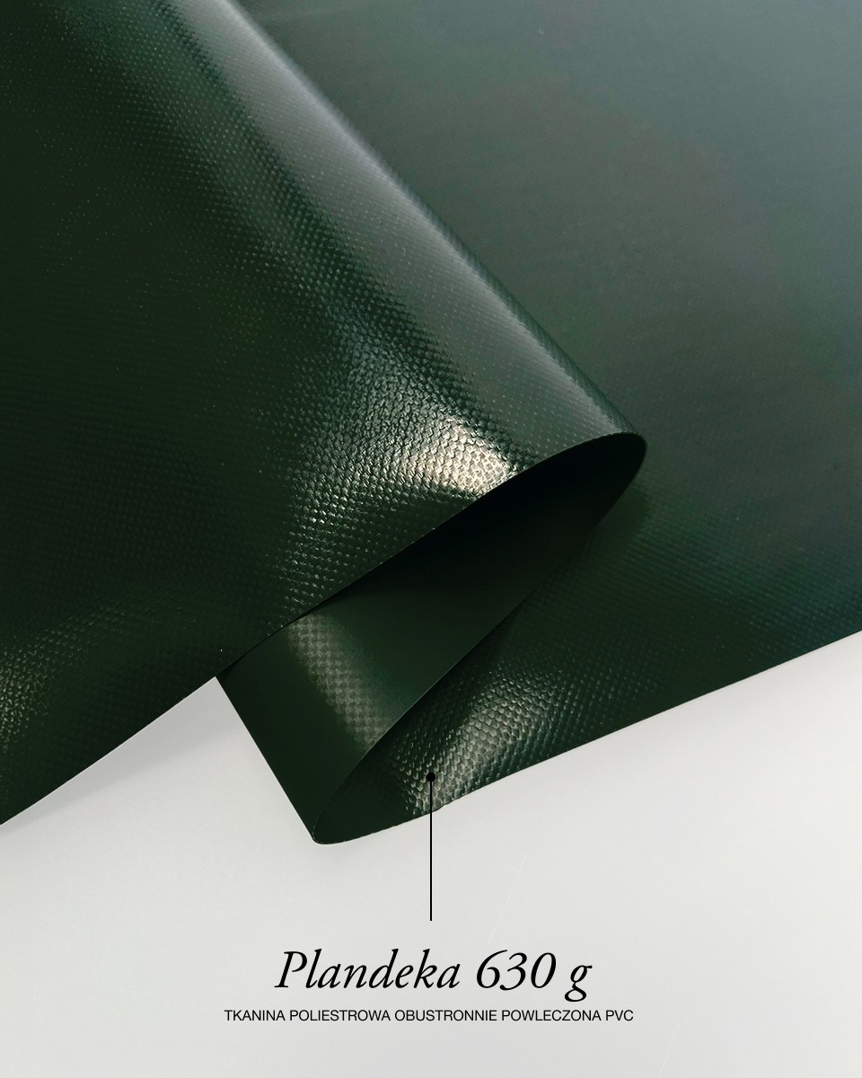 Polyester tarpaulin fabric 630 g/m² (693) dark green Polyester tarpaulin fabric 630 g/m² (693) dark green