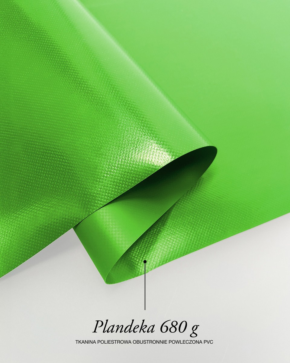 Polyesterová plachtovina tarpaulin 680 g/m² REACH (684) zelená Polyesterová plachtovina tarpaulin 680 g/m² REACH (684) zelená