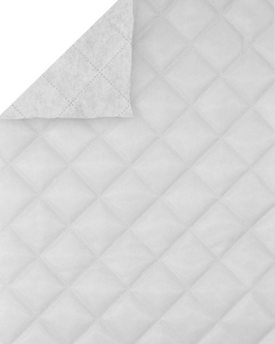 Podszewka pikowana karo 5x5 cm (501) biała Podszewka pikowana karo 5x5 cm (501) biała