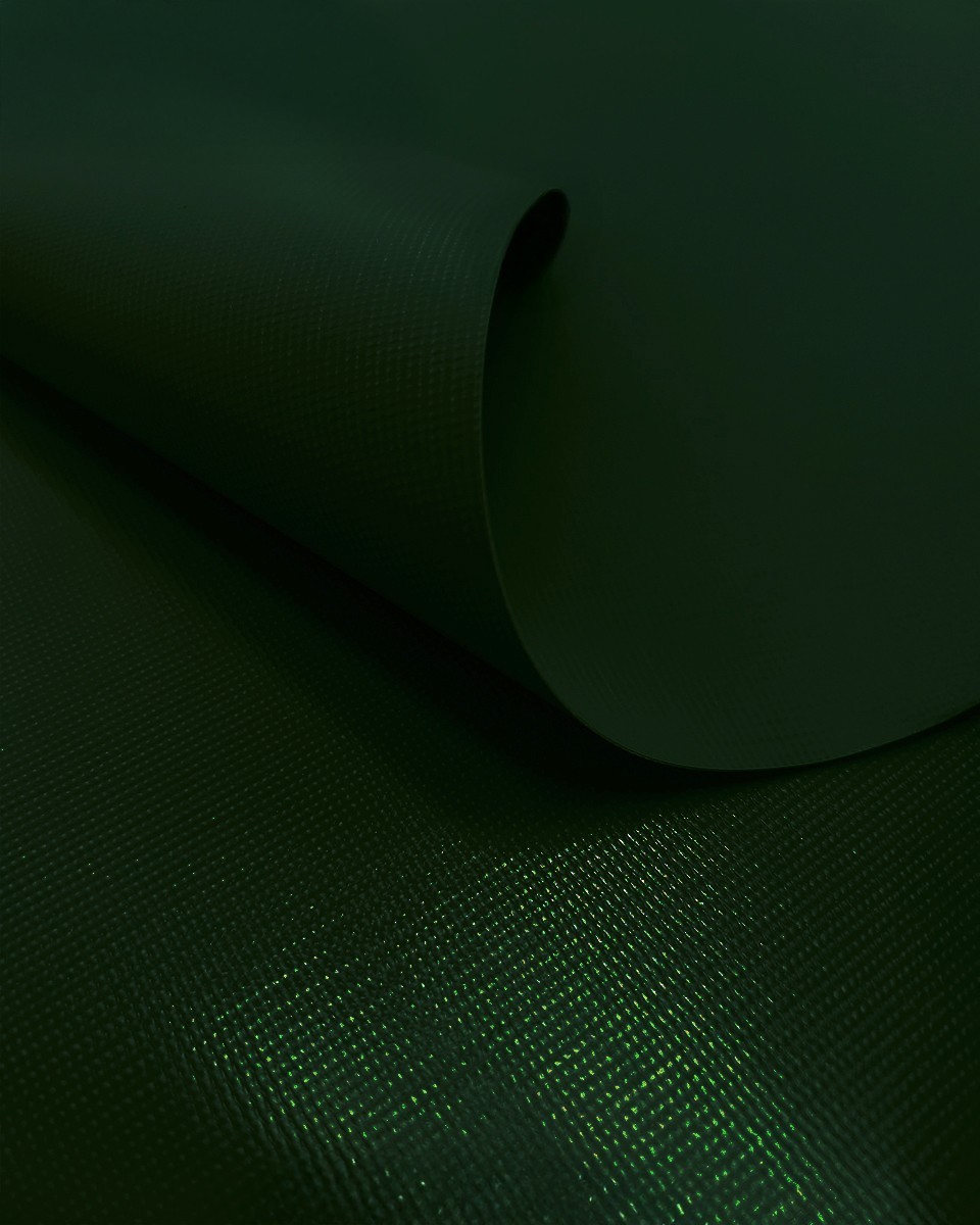 Polyester tarpaulin fabric 380 g/m² (693) dark green Polyester tarpaulin fabric 380 g/m² (693) dark green