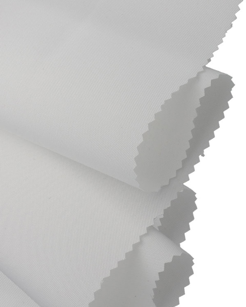 Polyester fabric Oxford 300d  pu*2  waterproof (501)&nbspwhite 160 cm