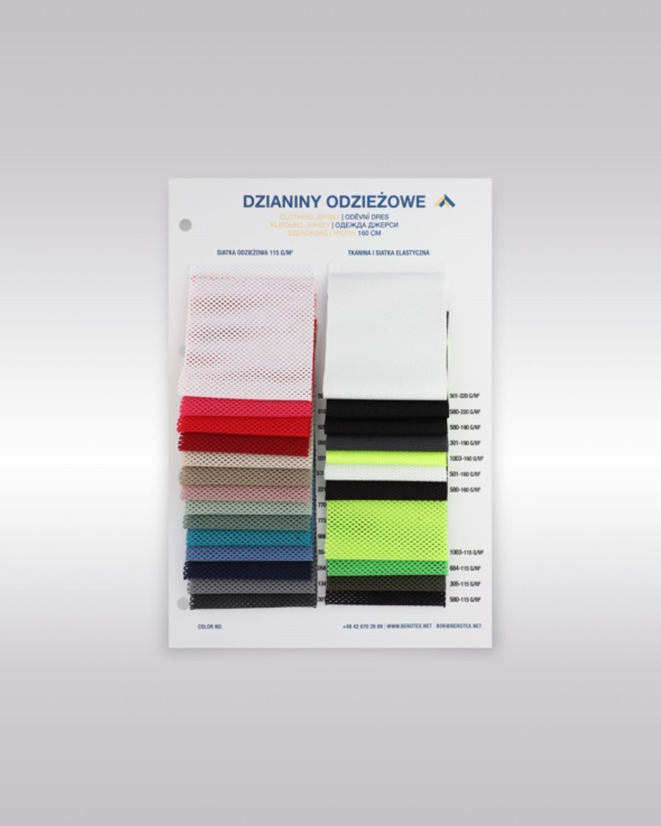 Katalog  für gestrickte Bekleidungsstoffe