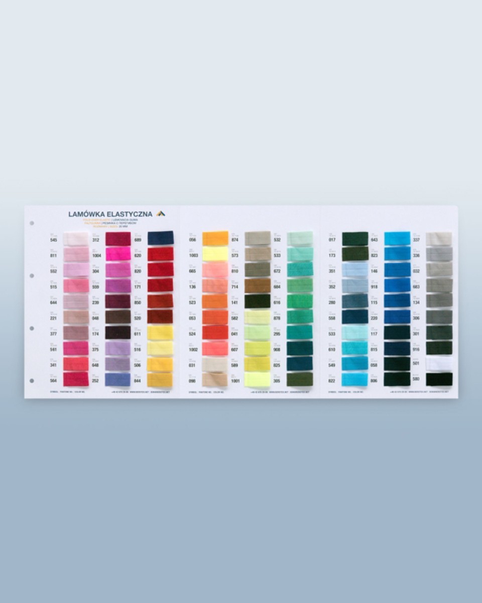 Fold-over elastic tapes&nbspprodukt colors&nbsp
