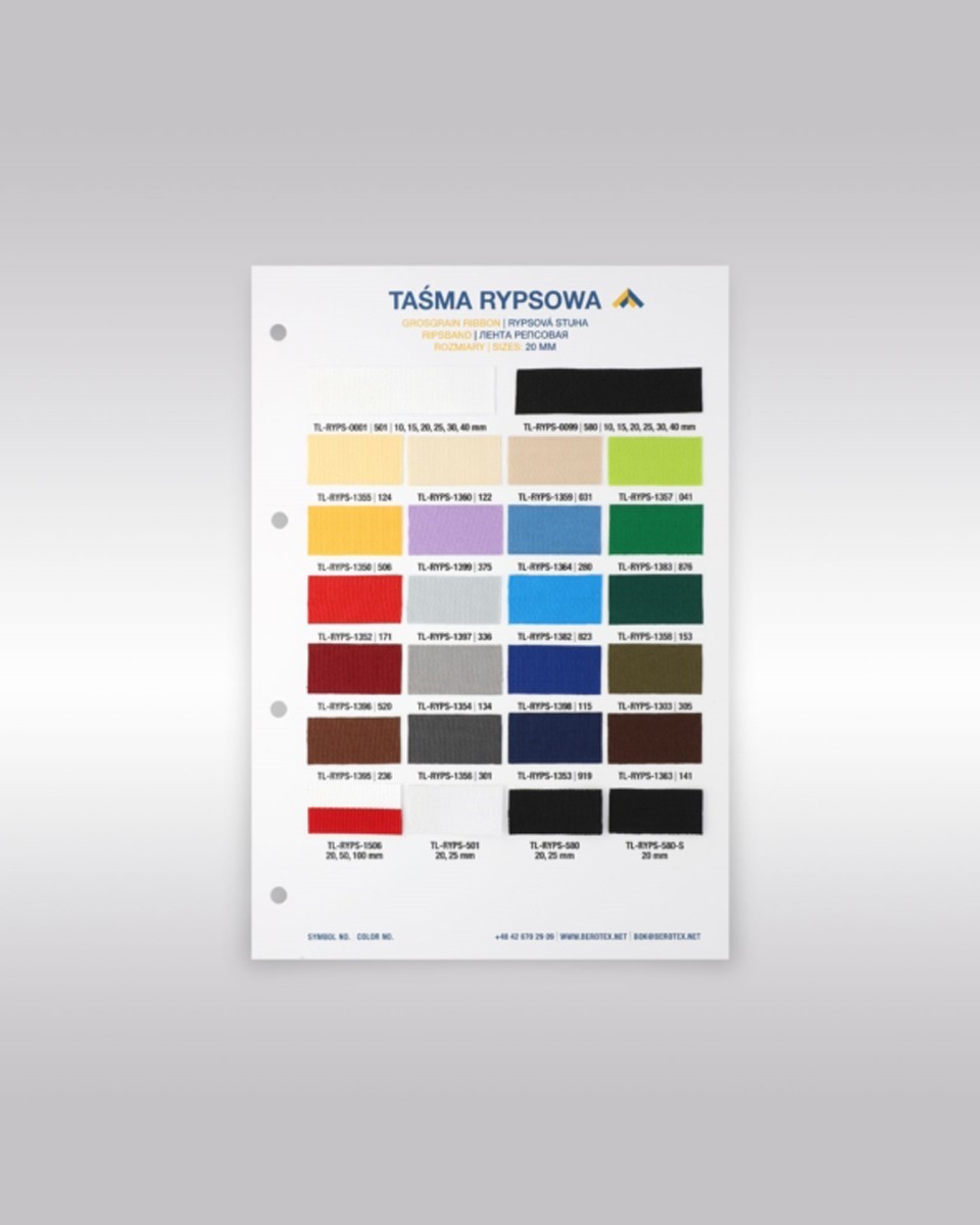 Cotton Twill Tape Catalogue