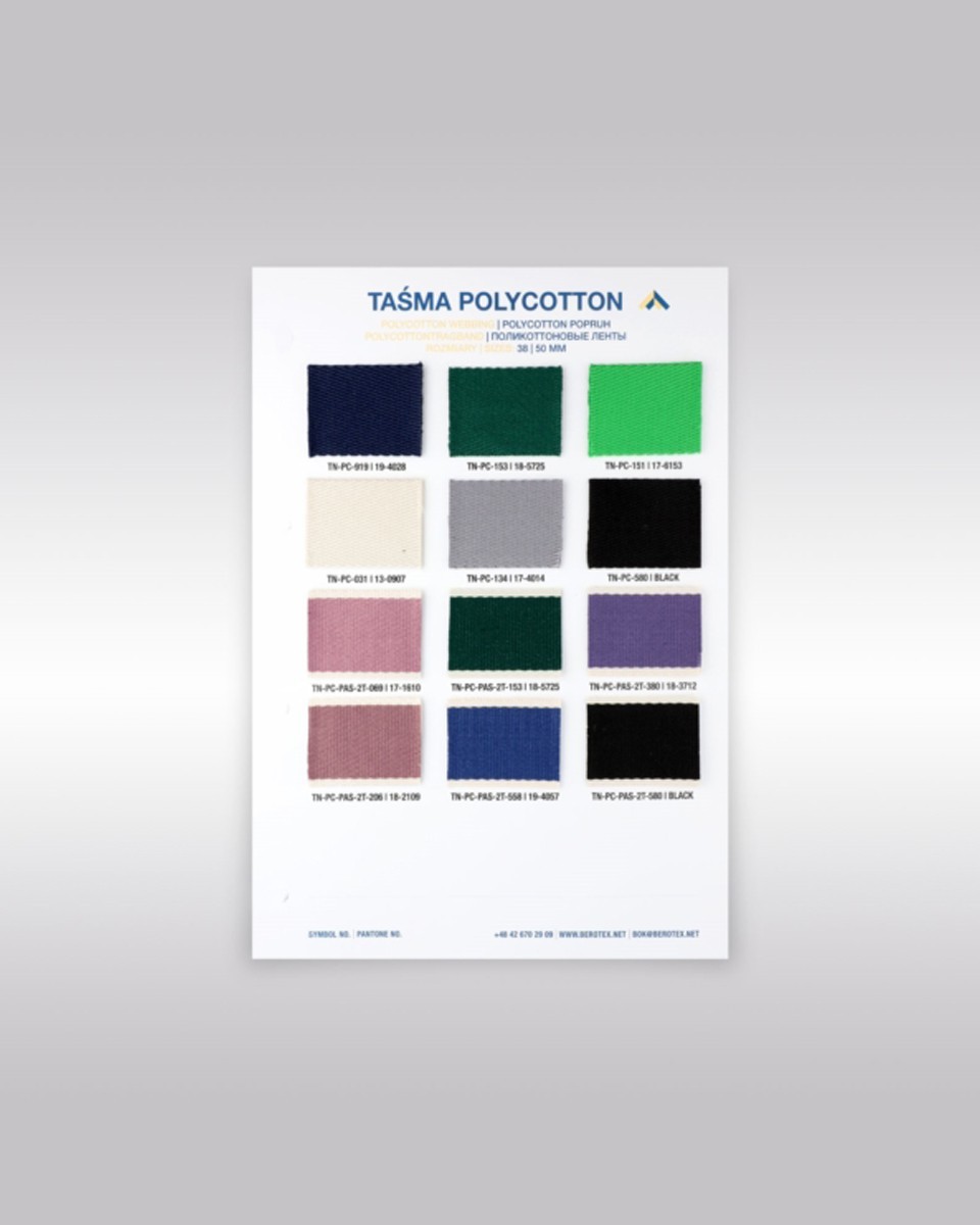 Produkt color webbing polycotton Produkt color webbing polycotton