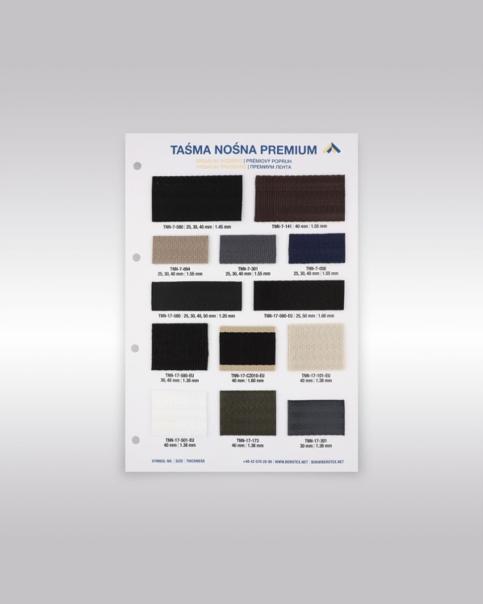 Katalog taśmy nośnej premium Katalog taśmy nośnej premium