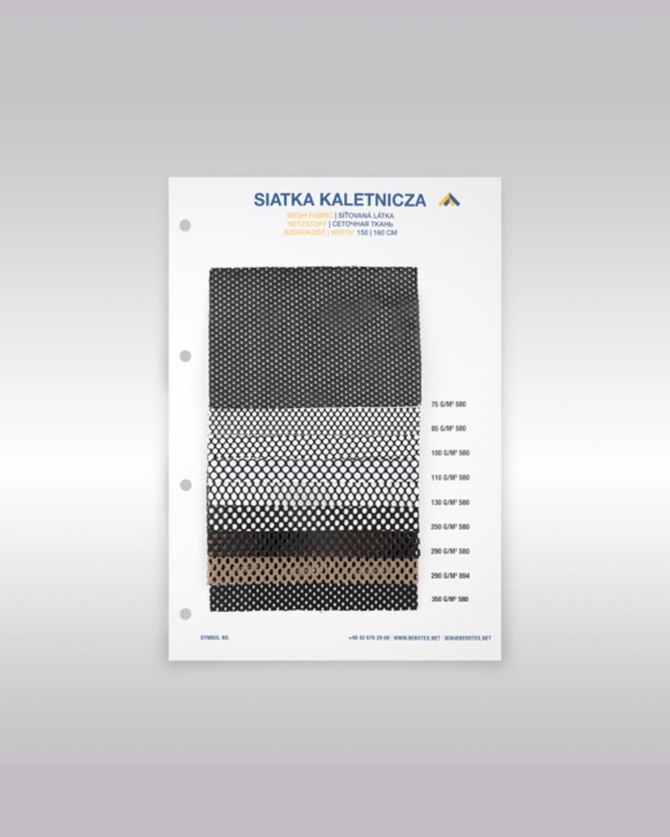 Catalog of mesh fabric
