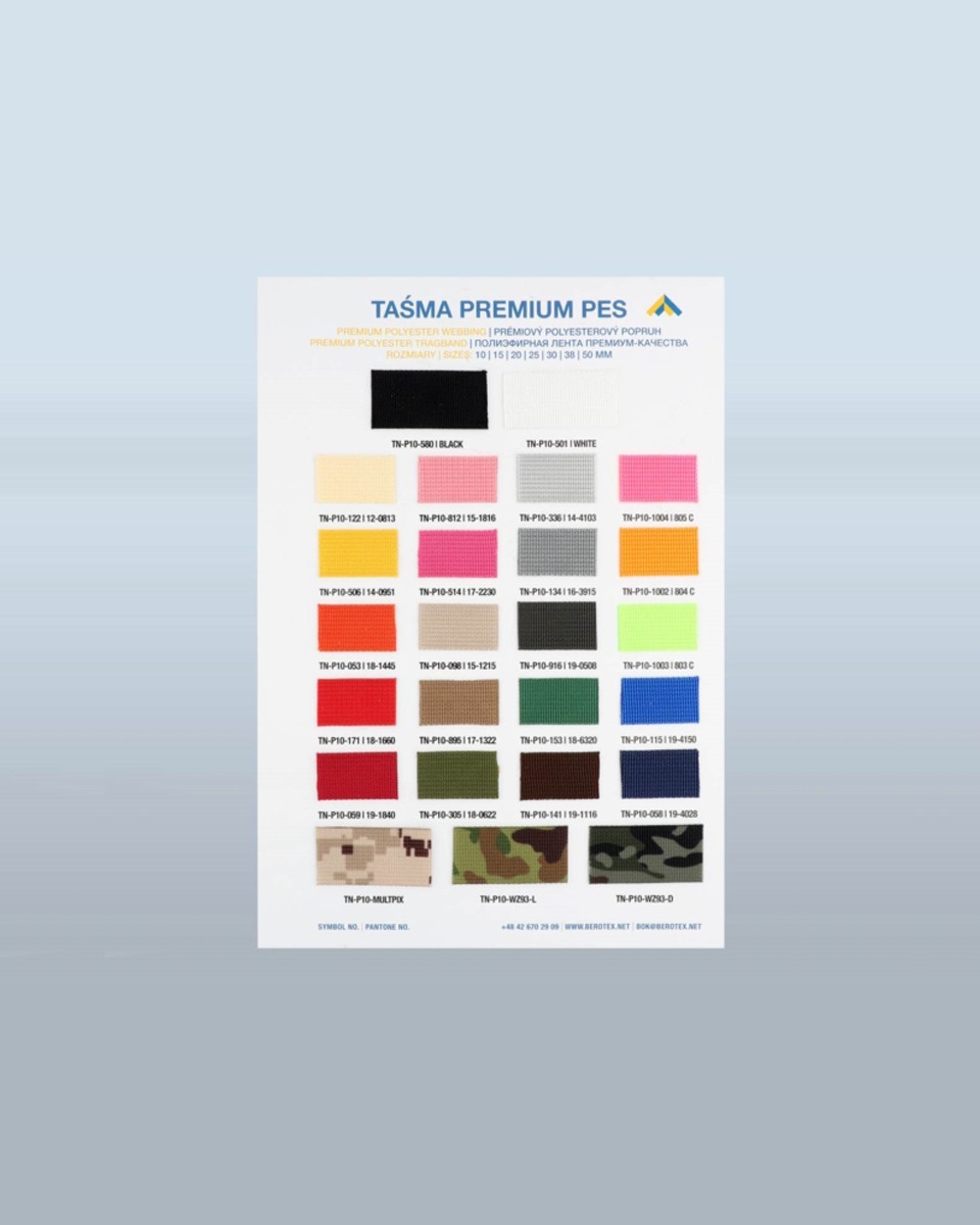 Produkt color webbing pes p10