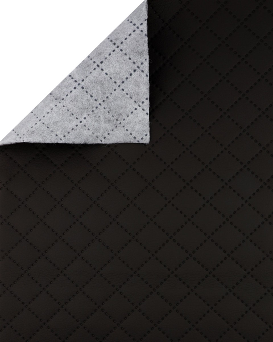 IMITATION QUILTED LEATHER STARS BLACK 140 CM 1 MB IMITATION QUILTED LEATHER STARS BLACK 140 CM 1 MB