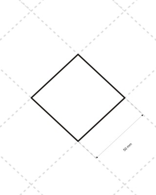 Tkanina Oxford pikowana wodoodporna 5x5 karo (141) ciemnobrązowa