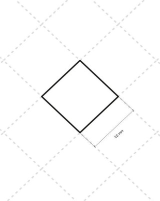 Tkanina Oxford pikowana wodoodporna 2x2 karo (156) ciemnoszara