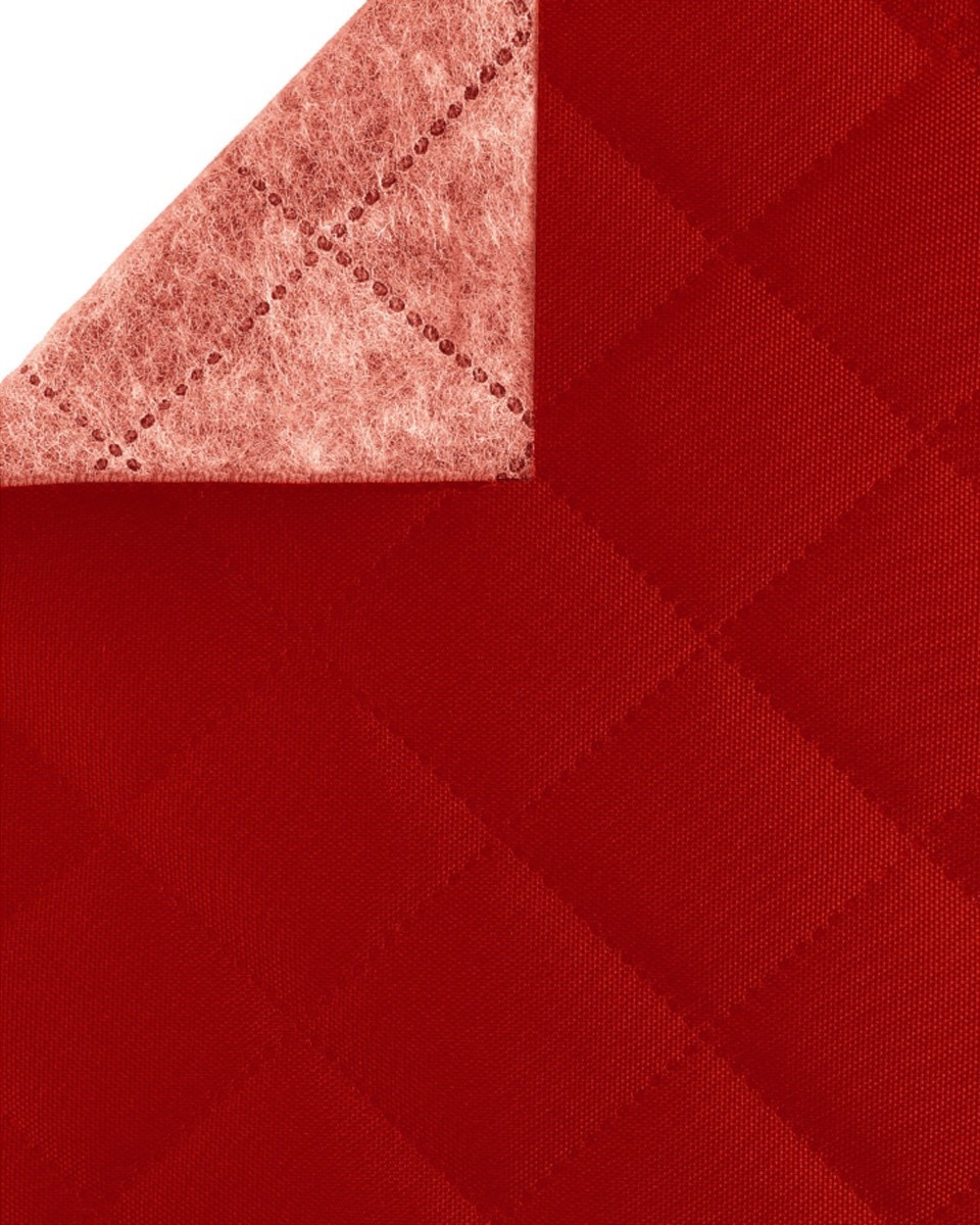 POLYESTER-STEPPSTOFF 600D PU-BESCHICHTET KAROROT 160 CM POLYESTER-STEPPSTOFF 600D PU-BESCHICHTET KAROROT 160 CM