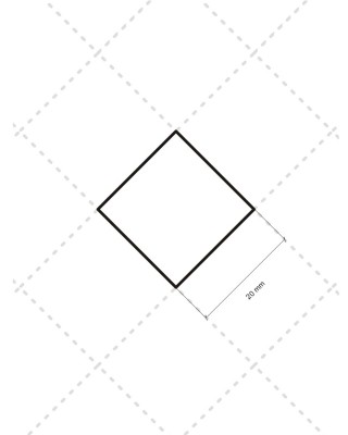 Tkanina Oxford pikowana wodoodporna 2x2 karo (280) niebieska