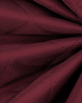 QUILTED POLYESTER FABRIC OXFORD 600D PU*5 WATERPROOF KARO (525)CLARET 160 CM