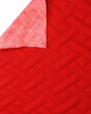 Quilted polyester fabric Oxford 600d pu*2 waterproof premium (620) red 160 cm 1 mb